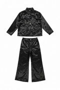 Conjunto negro satinado sin modelo