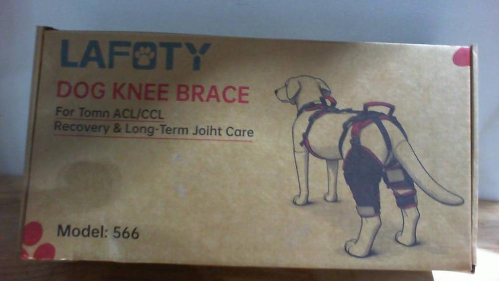 rodillera ortopédica y arnés de asistencia para perros de la marca Lafoty (Modelo 566)