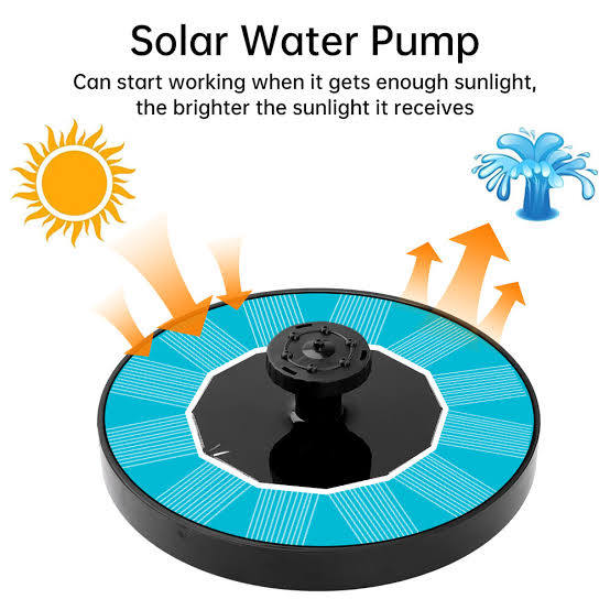 kit de bomba de fuente de agua flotante alimentada por energía solar, diseñado principalmente para la decoración y oxigenación de baños de pájaros