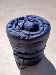 Saco de dormir rectangular para campamento, azul marino