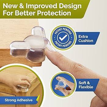 Protectores de Esquinas Transparentes para Bebé (Corner Protectors for Baby) articulo viene como se muestra en la segun imagen
