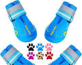 Zapatos para perros QUMY para perros grandes, botas y protectores de patas para perros medianos, ideales para días de nieve en invierno, asfalto caliente en verano, resistentes al agua en climas lluviosos, paseos al aire libre y suelos duros - Opción B