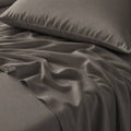 Set de 8 fundas elasticas color gris oscuro para cama (almohadas)