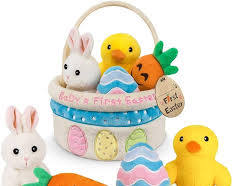 Set de Juego de Peluche "Baby's First Easter" (Mi Primera Canasta de Pascua ( PRODUCTO IGUAL A LA SEGUNDA IMAGEN )