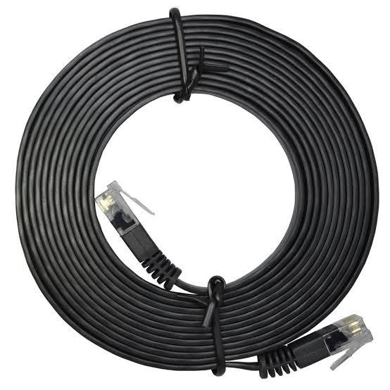 cable de red Ethernet plano ( ARTICULO VIENE COMO SE MUESTRA EN LA IMAGEN 2 )