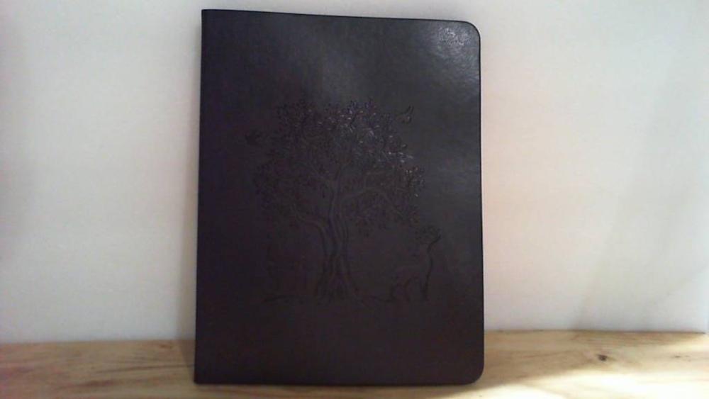 funda para tableta con diseño del Árbol de la Vida color negro.