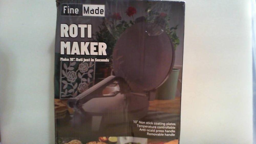 máquina eléctrica para hacer pan plano / tortillas (Roti Maker) de la marca Fine Made.