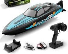 lancha de carreras a control remoto de alta velocidad (RC Racing Boat) USADO )