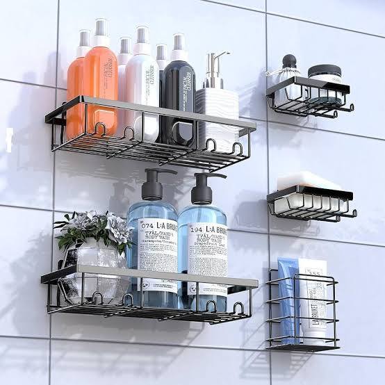 organizador de ducha adhesivo (Shower Caddy),( ARTICULO VIENE COMO SE OBSERVA EN LA SEGUNDA IMAGEN