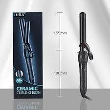 tenaza rizadora de cabello de cerámica de la marca LURA