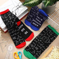 calcetines temáticos de matemáticas (Math Socks) ( ARTICULO VIENE COMO SE MUESTRA EN LA IMAGEN 2