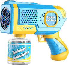 juego de pistolas lanzaburbujas automáticas EagleStone (específicamente de su línea Bubble Toy Set). ( JUGUETE VIENE COMO SE OBSERVA EN LA SEGUNDA IMAGEN )