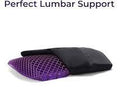 The Purple Back Cushion, un cojín de soporte lumbar ergonómico que utiliza la tecnología patentada de rejilla GelFlex Grid para aliviar la presión en l