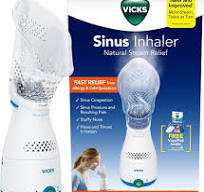 Inhalador de Vapor Vicks para Sinusitis | Sin Medicamento, Enchufable | Alivia Congestion, Alergias y Resfriados | Compatible con VapoPads (1 Incluido)