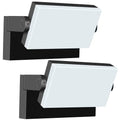aplique LED de pared para exteriores con panel giratorio  ( articulo viene como se muestra en la segunda imagen ) sin accesorios