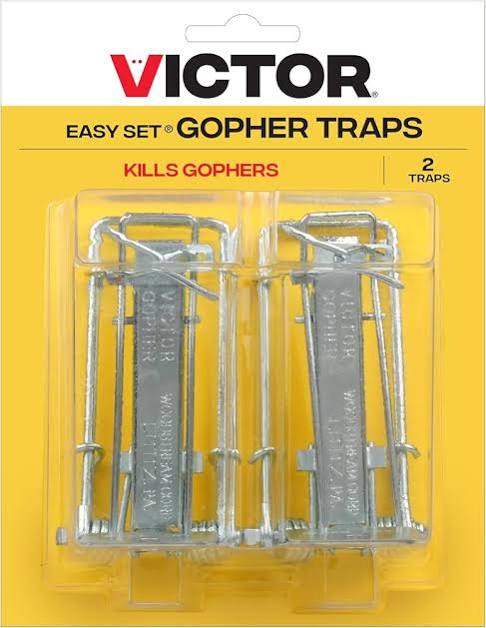 trampas metálicas para taltuzas (gophers) Victor Easy Set Gopher Traps ( ARTICULO VIENE COMO SE OBSERVA EN LA SEGUNDA IMAGEN ( VIENE SELLADO )