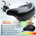 asiento de bicicleta extra ancho y acolchado (oversized)