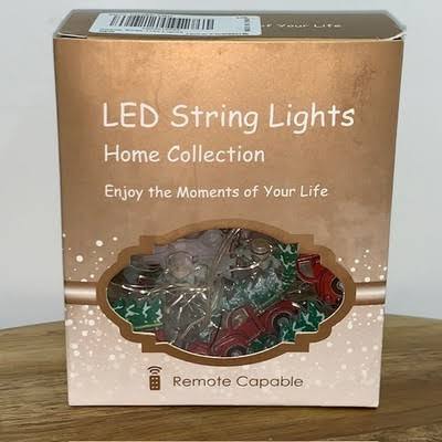 caja de luces LED decorativas en serie con diseño de enredadera de hojas artificiales (LED String Lights) de la marca Home Collection ( ARTICULO VIENE COMO SE OBSERVA EN LA SEGUNDA IMAGEN )