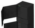 premium Dragon Shield Twin Flip'n'Tray (o similar de la línea Nest / Double Shell con visor frontal), diseñado en cuero sintético negro
