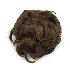 SARLA 2 Piezas Monos de Cabello Despeinado para Mujeres | Ondulado Rizado Sintetico para Recogidos con Mechones | Coleteros Falsos | Chocolate Multi