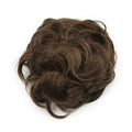 SARLA 2 Piezas Monos de Cabello Despeinado para Mujeres | Ondulado Rizado Sintetico para Recogidos con Mechones | Coleteros Falsos | Chocolate Multi