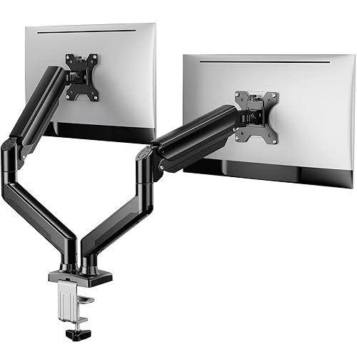 soporte de escritorio articulado para monitor doble (Dual Monitor Mount) ( ARTICULO VIENE COMO SE MUESTRA EN LA IMAGEN 2 ) VIENE SIN MANUAL