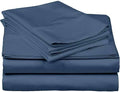 juego de sábanas para cama de color azul acero (o azul petróleo liso),( VIENEN  4 PIEZAS )