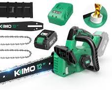 motosierra eléctrica inalámbrica de 12 pulgadas de la marca KIMO.