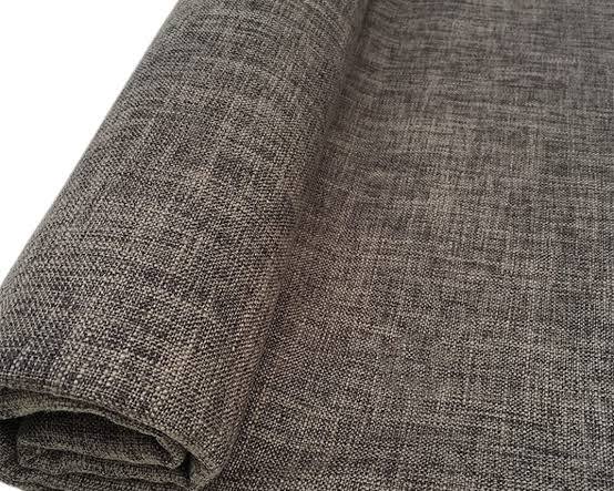tela como repuesto para tapicería pesada con textura rústica tipo lino o tweed gris