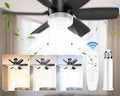 un bombillo ventilador de techo inteligente (Socket Fan Light),