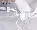 lámpara colgante de techo de estilo clásico/candelabro desarmada para su instalación.