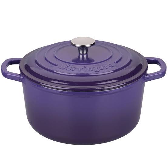 horno holandés de hierro fundido esmaltado Vorringard (4.5 QT, color morado / Purple)