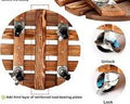 oporte redondo de madera con ruedas para macetas ( NOTA EL ARTICULO VIENE CON 2 RODINES SUELTOS  SIN TORNILLOS SUELTO Y TAMBIEN VIEN CON UN DETALLE EN LA OTRA BASE ) FALTAN TORNILLOS COMO SE MUESTRA EN LA SEGUNDA Y TERCERA IMAGEN