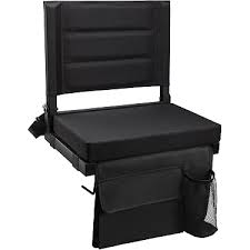 Asiento portátil para estadio con soporte para la espalda