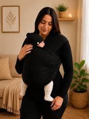 fular elástico de porteo para bebés (Baby Wrap Carrier ( ARTICULO VIENE COMO SE MUESTRA EN LA IMAGEN 2 Y 3