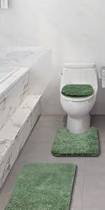 juego de alfombras para baño de 1 piezas (Bathroom Rugs Sets) de la marca Baahrnom