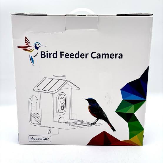 comedero inteligente para pájaros con cámara integrada de la marca HEAPETS (Smart Bird Feeder Camera) ARTICULO VIENE COMO SE MUESTRA EN LA IMAGEN 2-3 Y 4