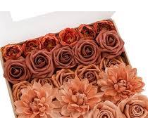 caja combinada de flores artificiales premium de la marca Ling's Moment,