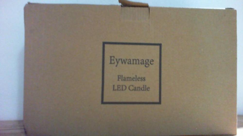 set de velas de iluminación LED sin llama de la marca premium Eywamage.