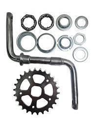 USADO juego de centro americano monoblock (biela enteriza de una sola pieza) para bicicleta