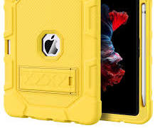 funda protectora de uso rudo para tablet en color amarillo, la cual incluye su guía de instalación interna.ARTICULO VIENE COMO SE OBSERVA EN LA SEGUNDA Y TERCERA  IMAGEN )