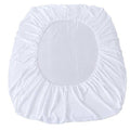 sábana ajustable blanca (también conocida popularmente en el país como sábana forro o forro elástico para colchón). ( ARTICULO VIENE COMO SE MUESTRA EN LA IMAGEN 2