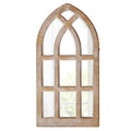 espejo decorativo rústico con forma de ventana de catedral o arco gótico ( ARTICULO VIENE COMO SE MUESTRA EN LA IMAGEN 2 Y 3