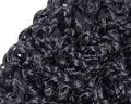 Peluca curly negra.
