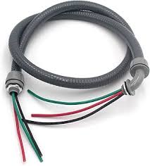 látigo eléctrico pre-cableado hermético (Pre-Wired Liquid-Tight A/C Power Whip)