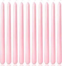 velas cónicas largas de la marca Yiflyer (Taper Candles). El paquete contiene 10 unidades de 10 pulgadas de largo ARTICULO VIENE COMO SE MUESTRA EN LA SEGUNDA IMAGEN
