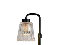 La lámpara de la imagen es la variante física desempacada de la Lámpara Calentadora de Velas Eléctrica con Pantalla de Cristal y Base de Metal Negro Mate.