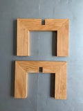 soporte de madera encastrable para macetas x2 (Wood Plant Stand)
