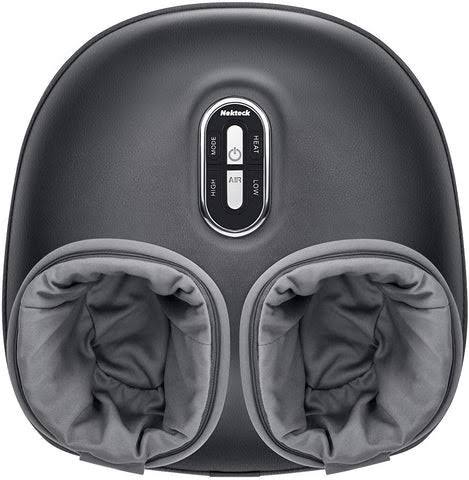 Masajeador de pies Shiatsu Nekteck con calor (Modelo: NK-FM-0301 ( ARTICULO VIENE COMO SE MUESTRA EN LA SEGUNDA IMAGEN ) SOLO  VIENE CON CARGADOR