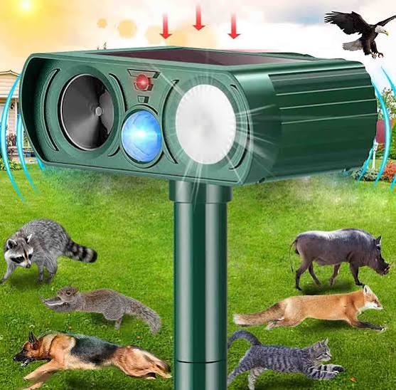repelente ultrasónico solar de animales para exteriores ARTICULO VIENE COMO SE MUESTRA EN LA SEGUNDA IMAGEN